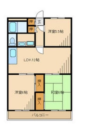 リバーサイドソシアの物件間取画像